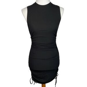 Bar III x Sofia Richie Black Ribbed Sleeveless Bodycon Dress Small New
